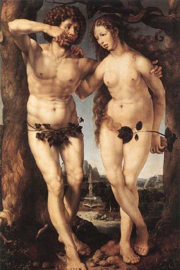 GOSSAERT, Jan (Mabuse) Adam and Eve oil painting image